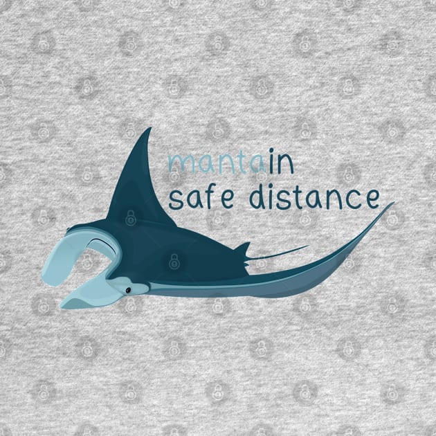 Manta ray safe distance reminder by Tefra